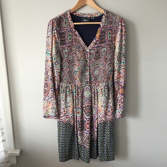 Anthropologie Tiled Amethyst Dress - Picture 2 of 6